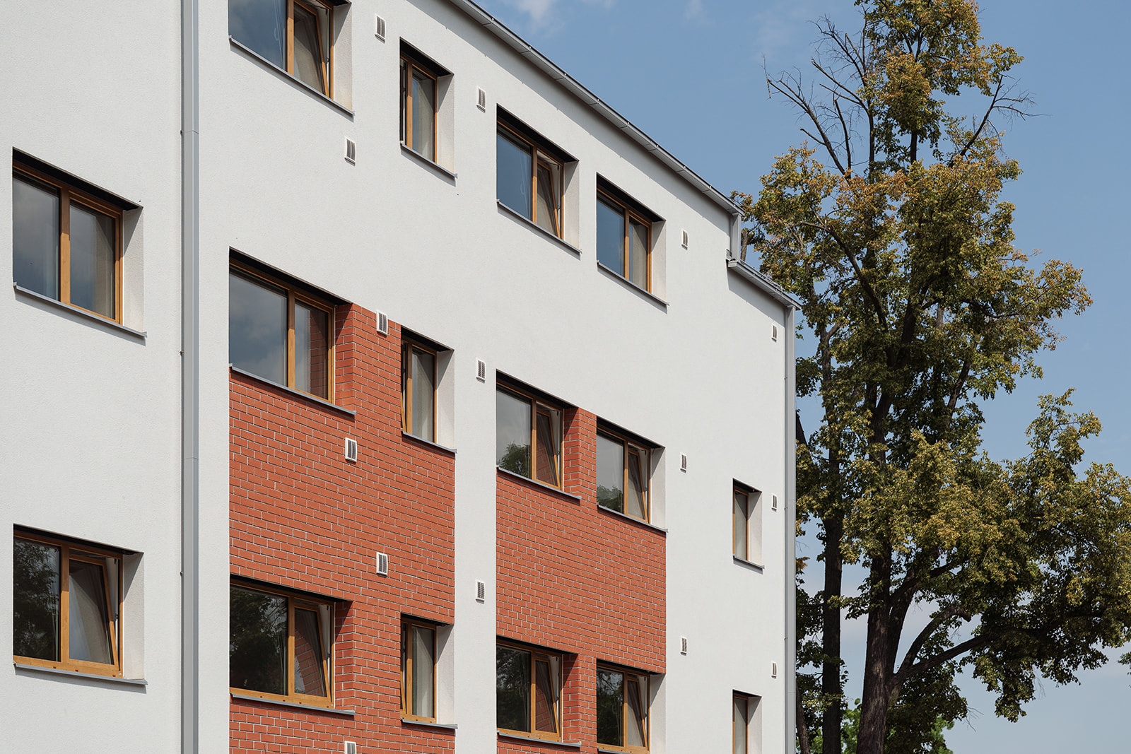 Architektonický detail s moderními okny